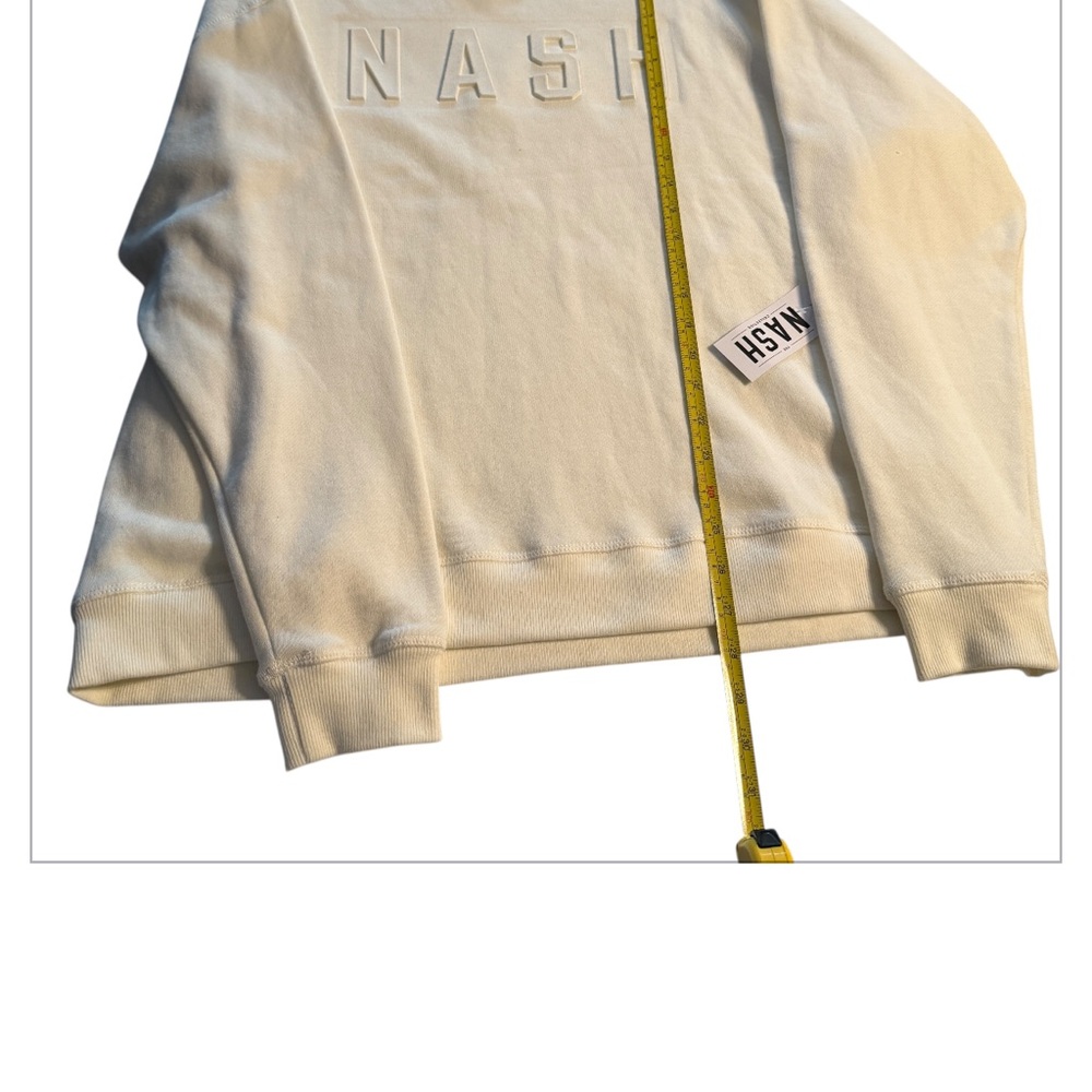 Nash The Nash Collection Iconic Crewneck Sweatshirt Jet Stream Cream SizeM/L NWT - Picture 11 of 13
